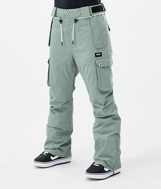 Iconic W Spodnie Snowboardowe Kobiety Faded Green