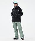 Iconic W Spodnie Snowboardowe Kobiety Faded Green Renewed, Zdjęcie 2 z 7