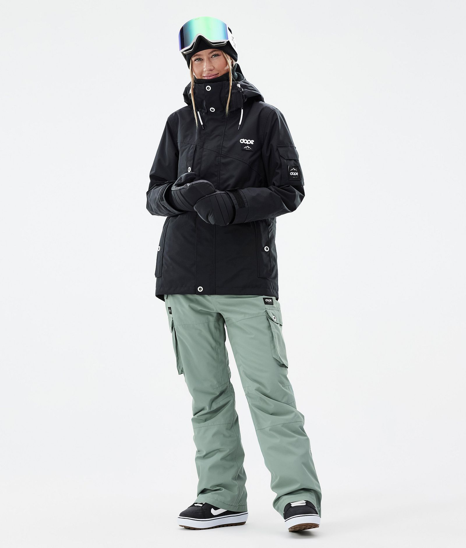 Iconic W Snowboardhose Damen Faded Green Renewed, Bild 2 von 7