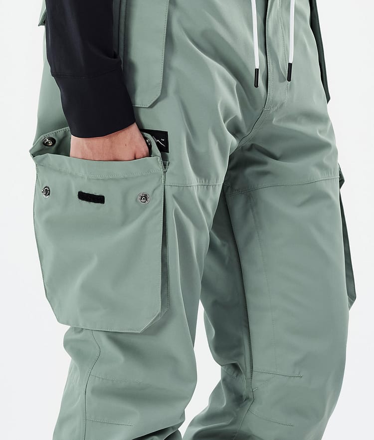 Iconic W Pantalon de Ski Femme Faded Green, Image 6 sur 7