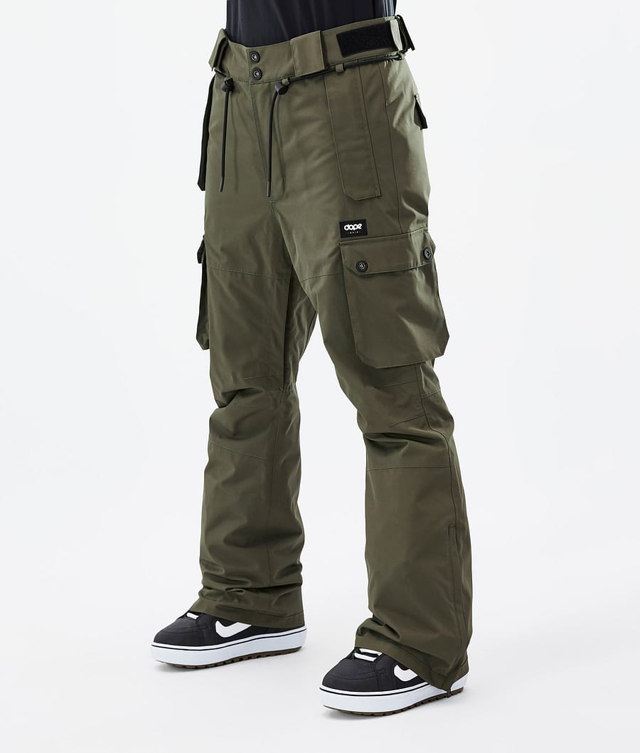 Iconic W Spodnie Snowboardowe Kobiety Olive Green