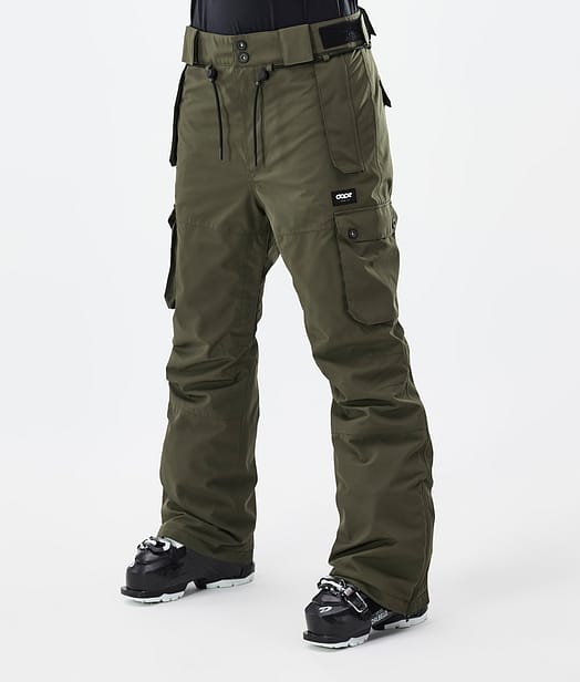 Iconic W Skibroek Dames Olive Green