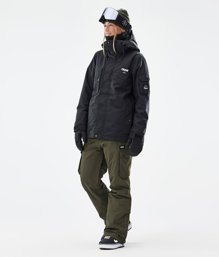 Iconic W Snowboardhose Damen Olive Green