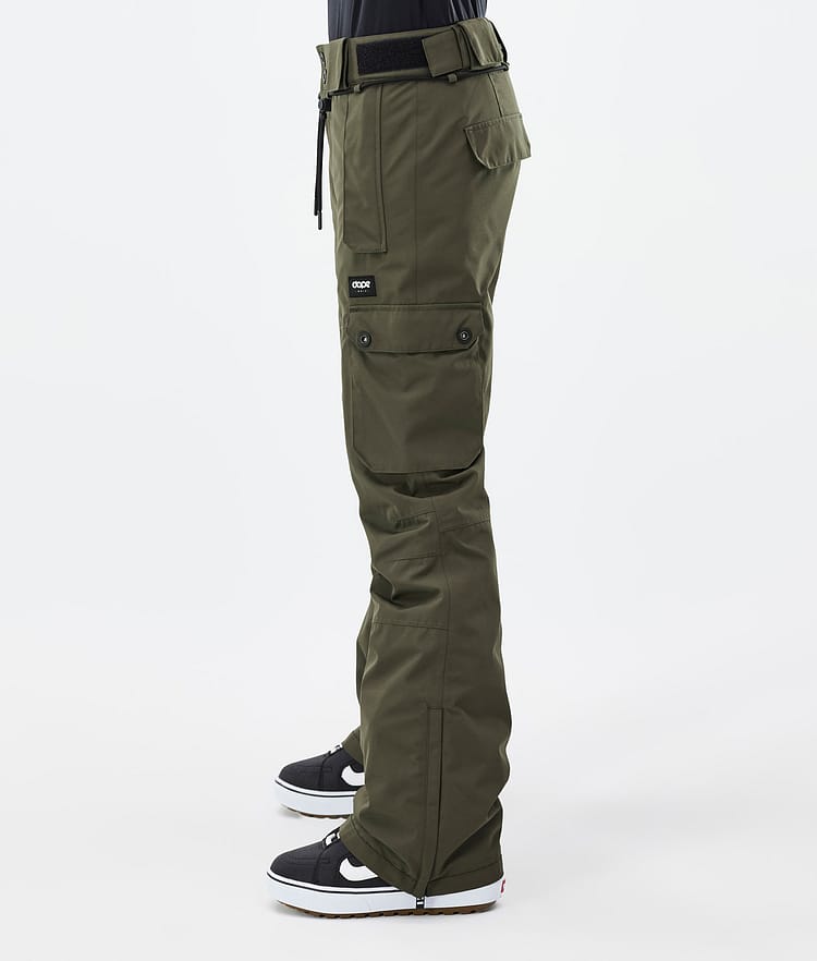 Iconic W Snowboardbyxa Dam Olive Green, Bild 3 av 7