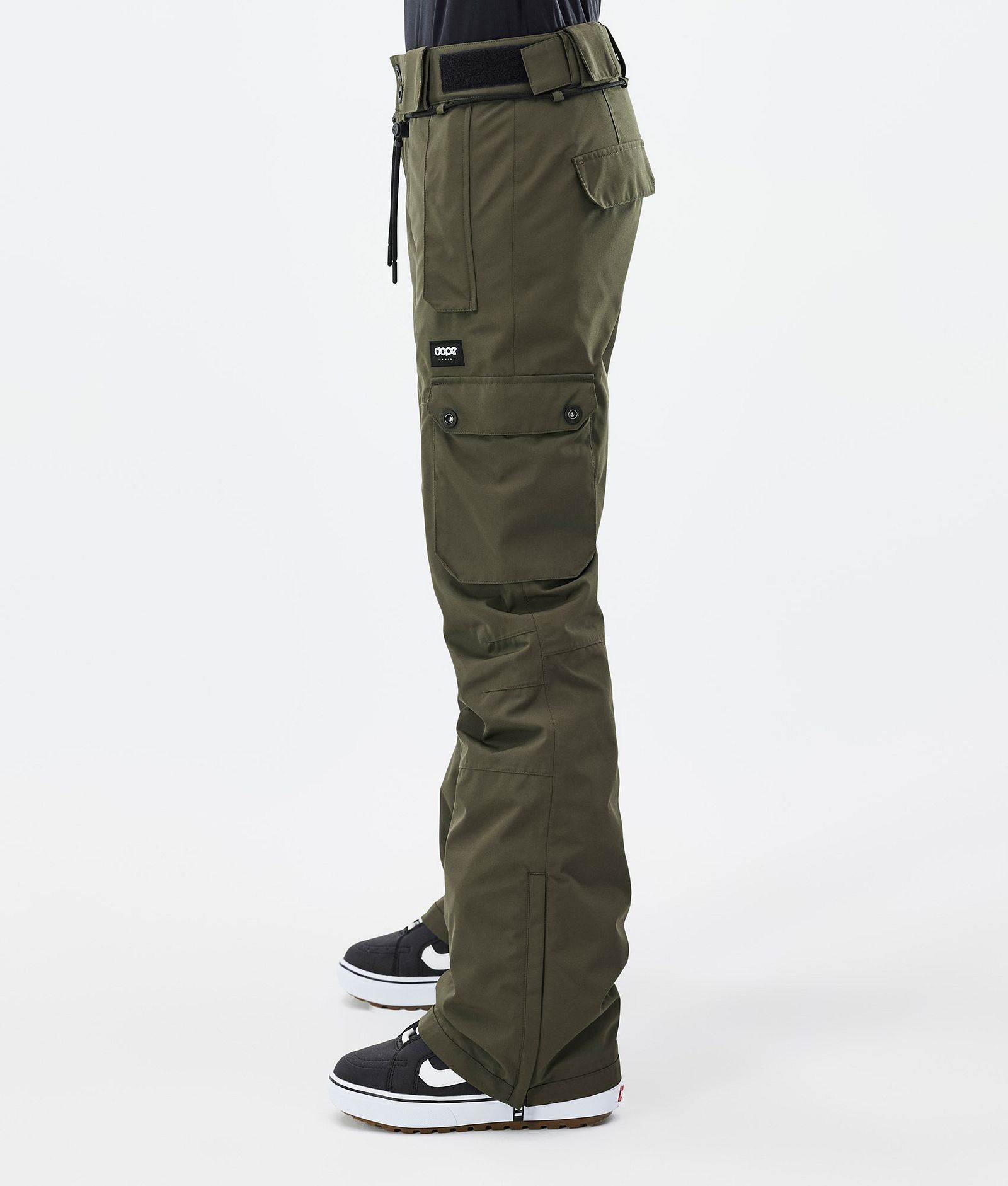 Iconic W Snowboardbyxa Dam Olive Green, Bild 3 av 7