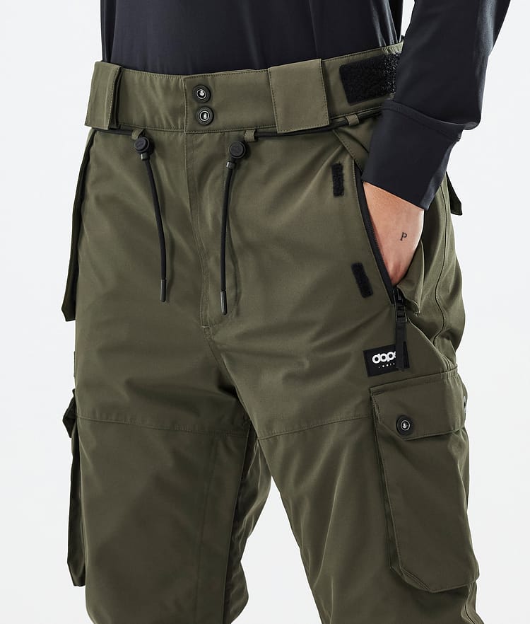 Dope Iconic W Ski Pants Women Olive Green