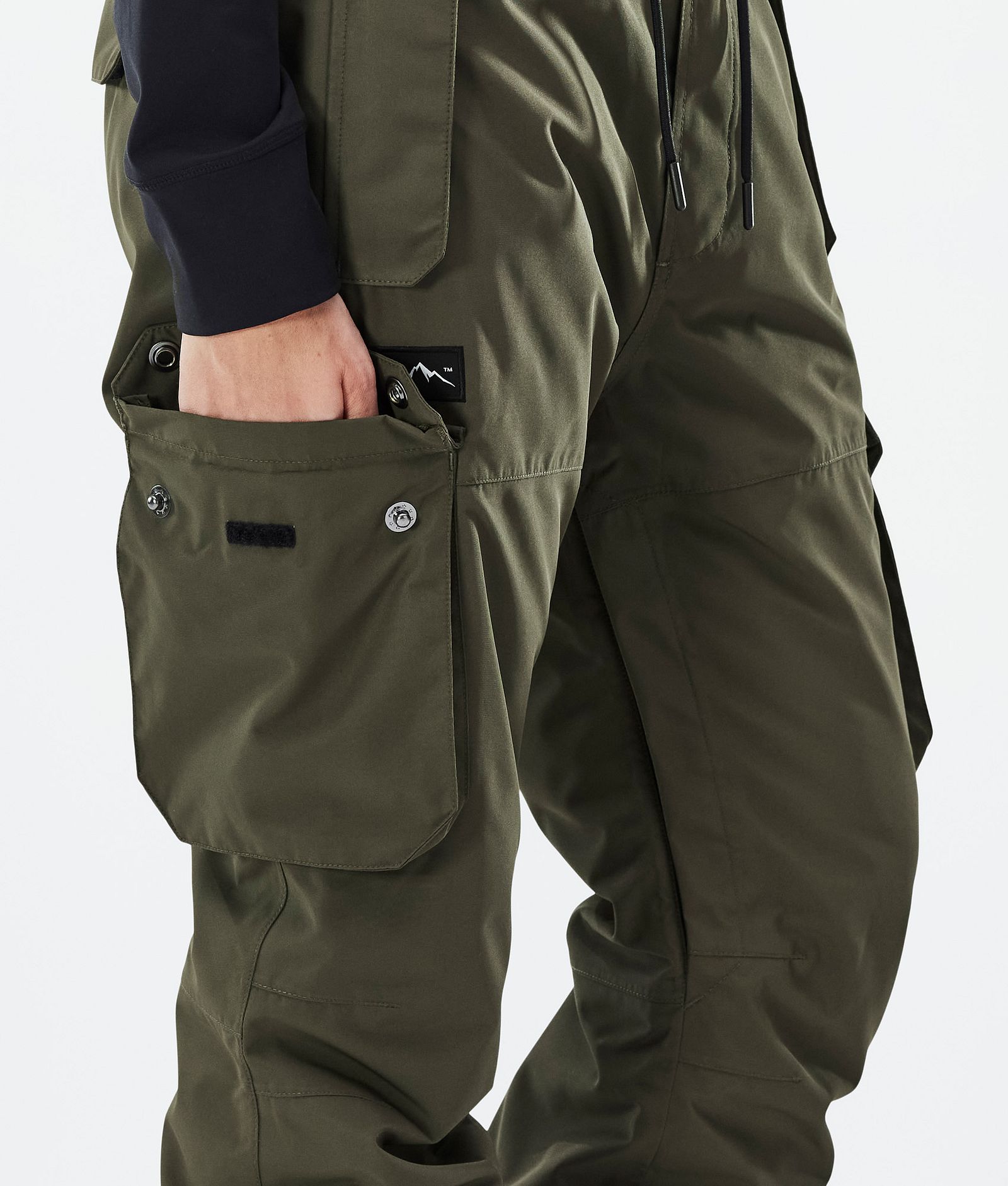 Iconic W Pantalon de Ski Femme Olive Green, Image 6 sur 7