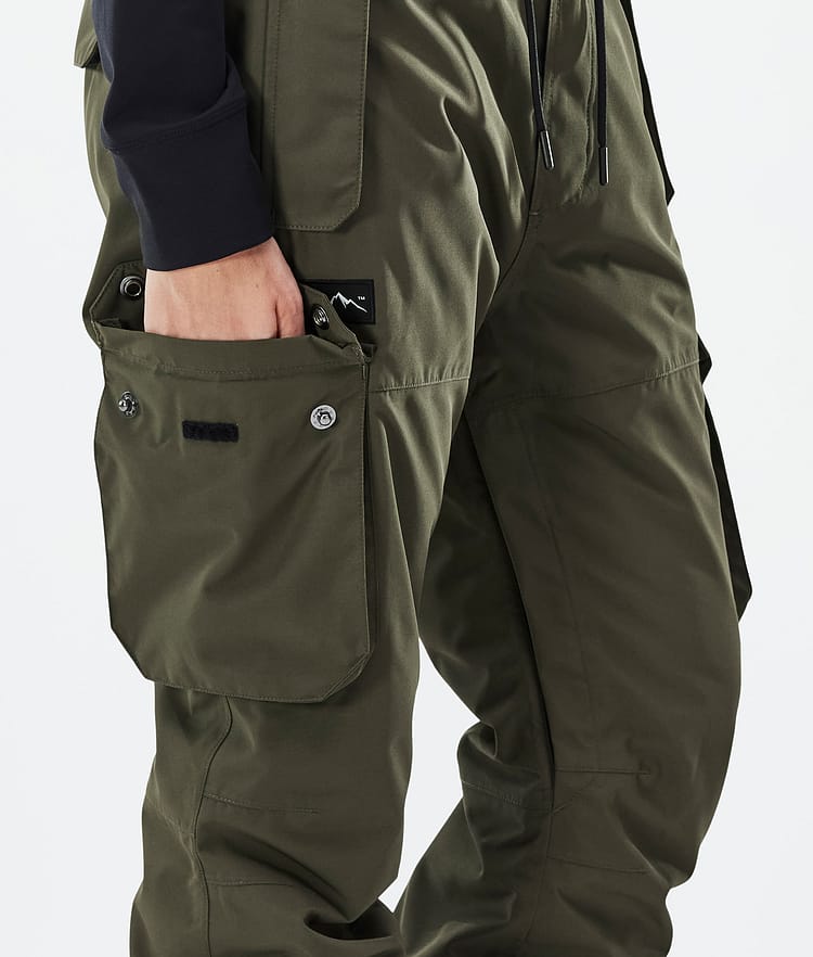 Iconic W Skibroek Dames Olive Green