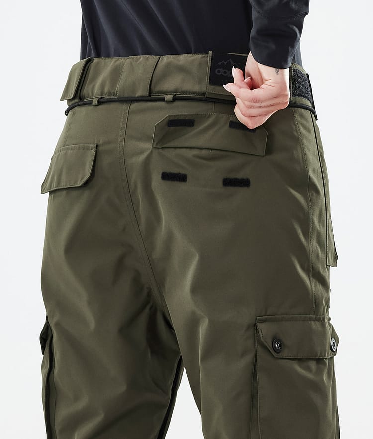Iconic W Snowboardbyxa Dam Olive Green, Bild 7 av 7