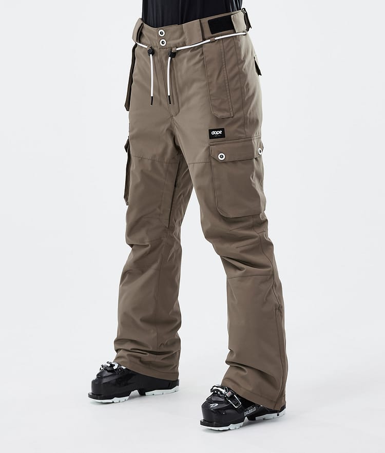 Dope Con W 2022 Pantalones Esquí Mujer Walnut - Marrón