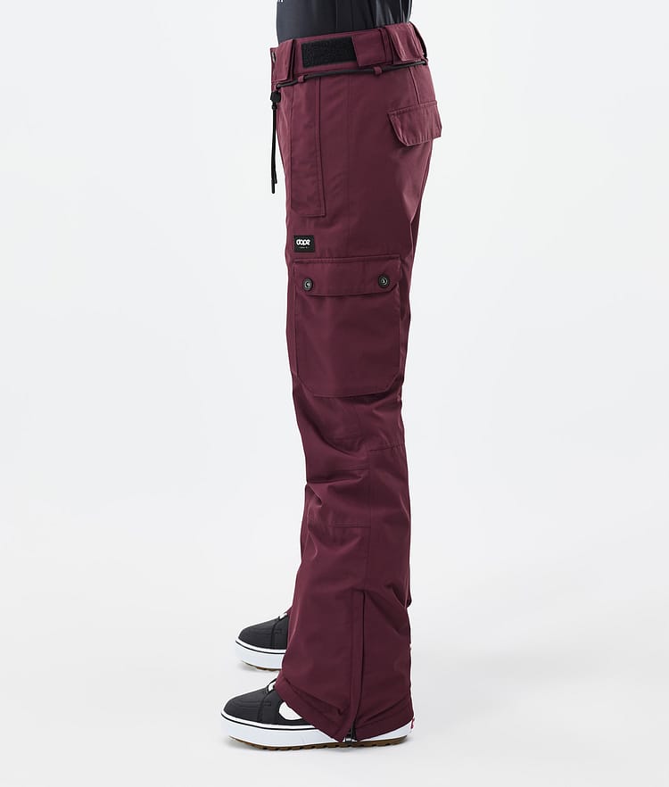 Iconic W Pantalon de Snowboard Femme Don Burgundy Renewed, Image 3 sur 7