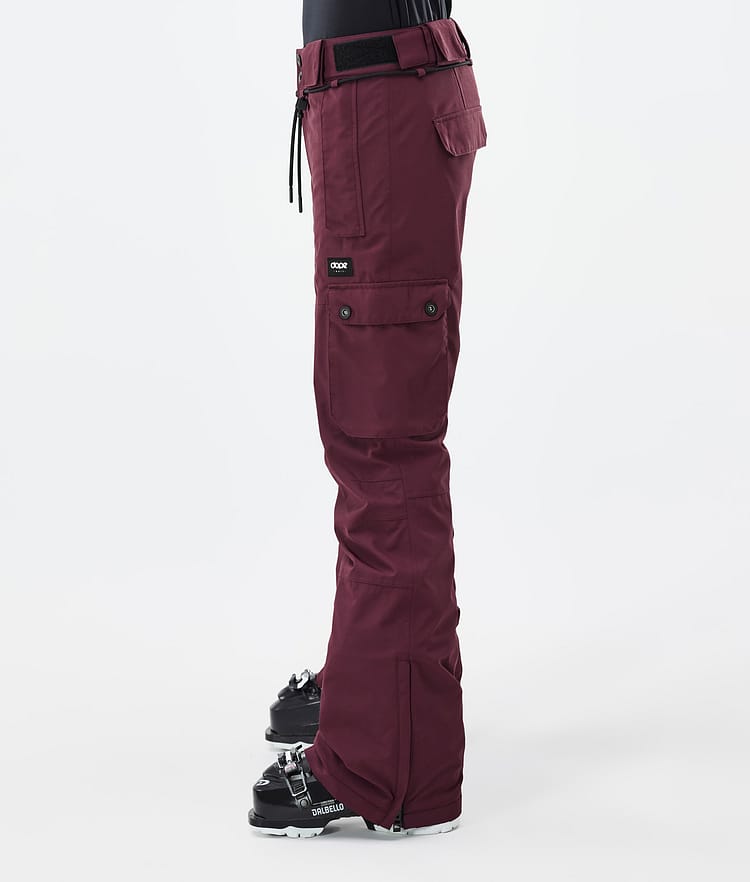 Iconic W Pantalon de Ski Femme Don Burgundy