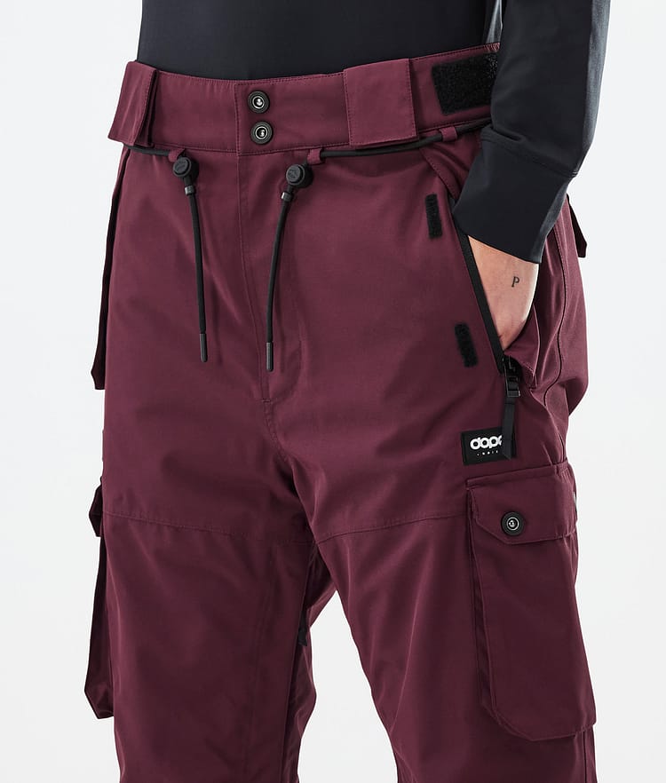 Iconic W Pantalon de Ski Femme Don Burgundy, Image 5 sur 7