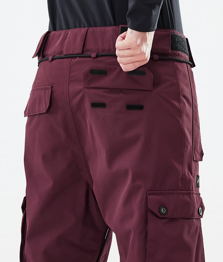 Iconic W Pantalon de Snowboard Femme Don Burgundy Renewed, Image 7 sur 7