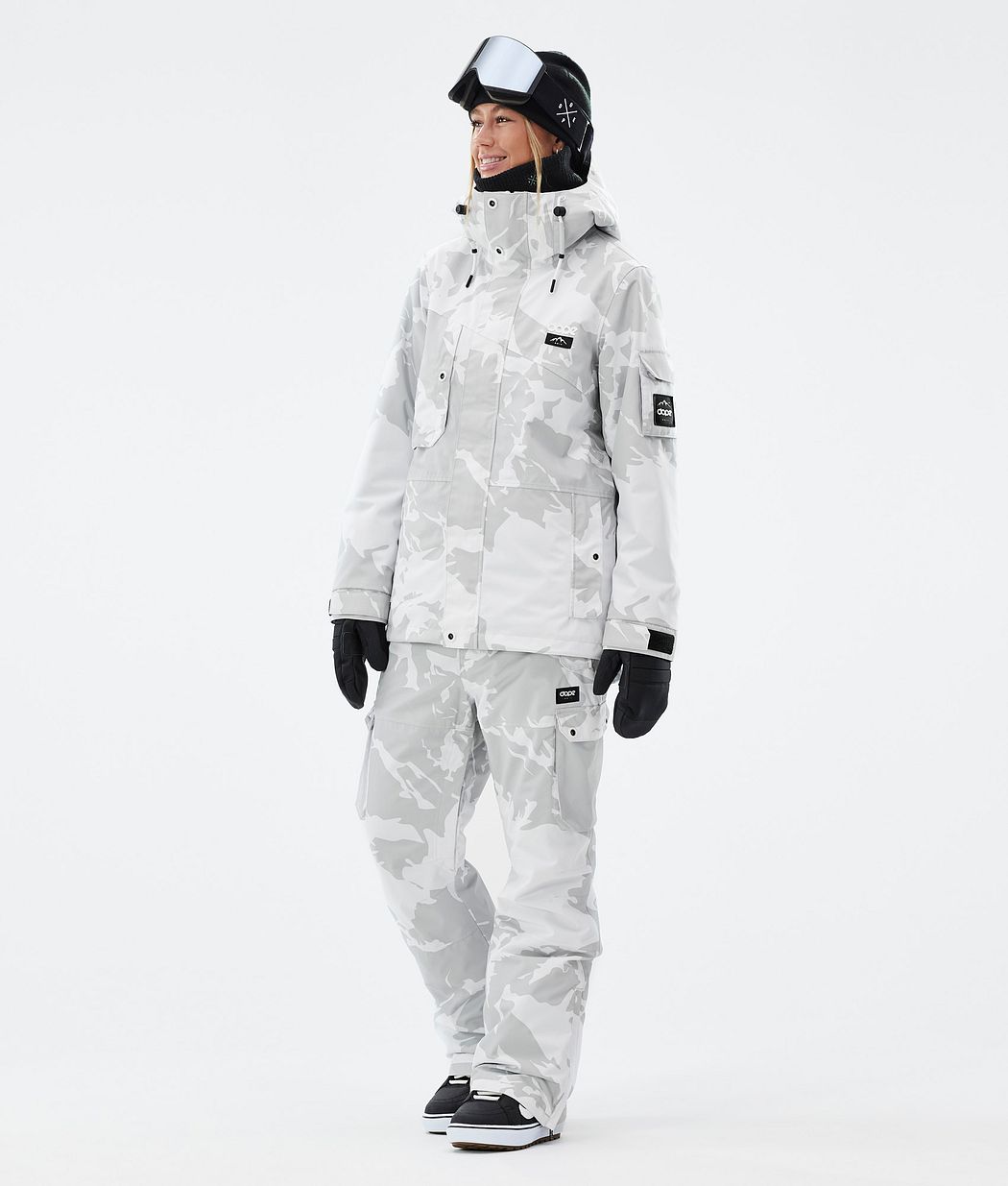 Iconic W Snowboard Pants Women Grey Camo