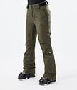 Con W 2022 Ski Pants Women Olive Green