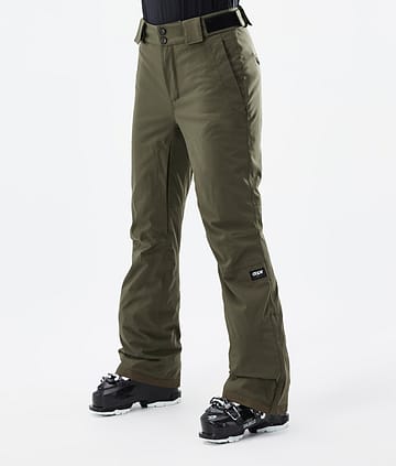 Con W 22 Ski Pants Women Olive Green
