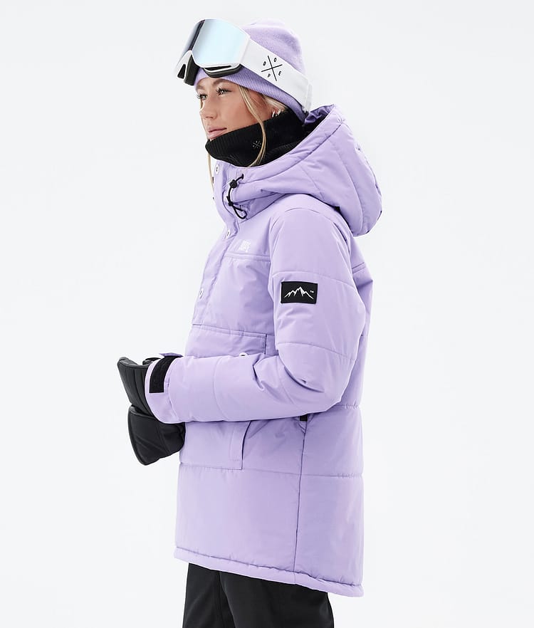 Puffer W Bunda na Snowboard Dámské Faded Violet Renewed, Obrázek 6 z 9