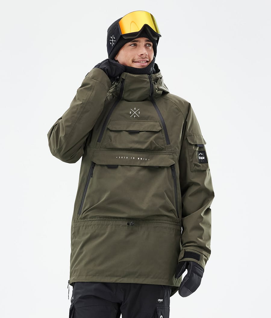 Akin Snowboard Jacket Men Olive Green