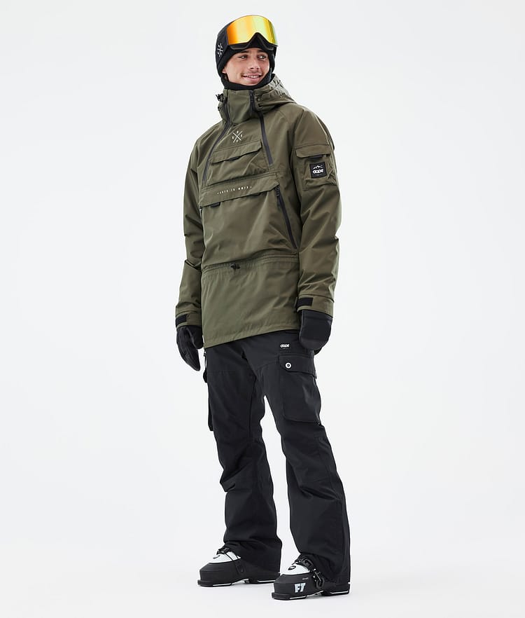 Akin Ski Jacket Men Olive Green, Image 3 of 8