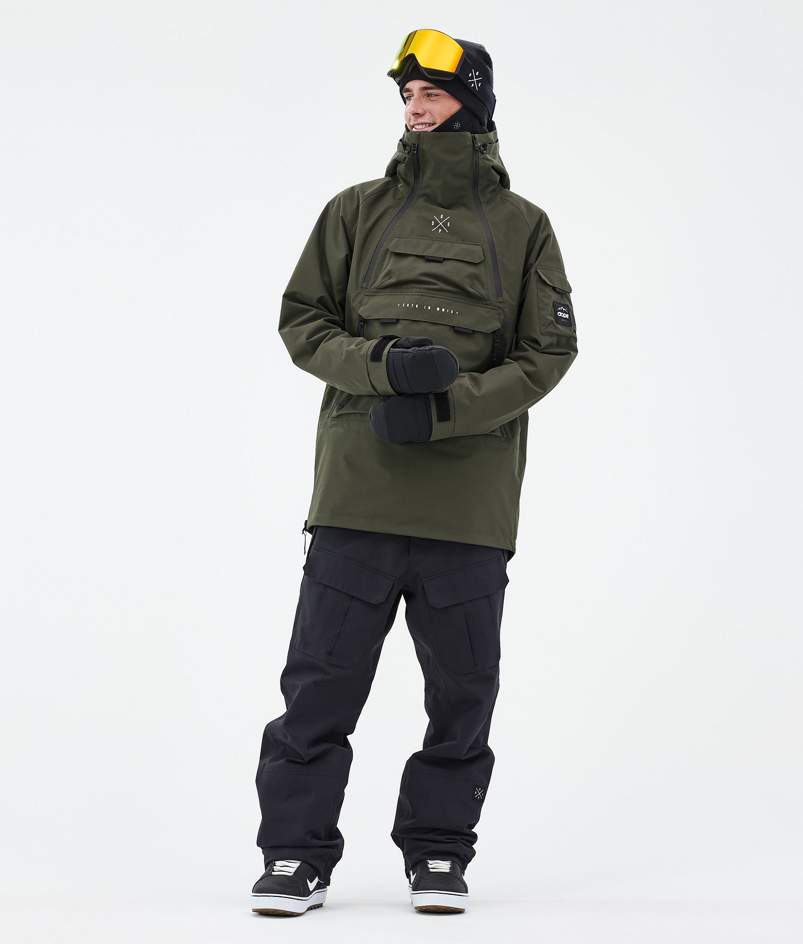 Akin Snowboard jas Heren Olive Green Renewed, Afbeelding 2 van 9