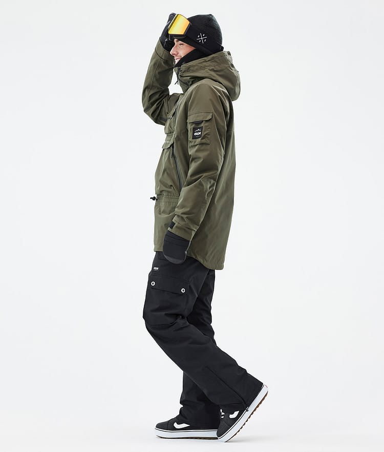 Akin Snowboard Jacket Men Olive Green, Image 4 of 8