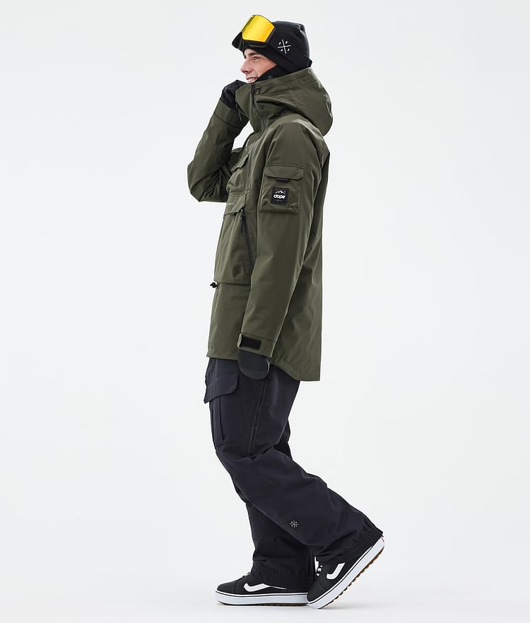 Akin Snowboard jas Heren Olive Green Renewed, Afbeelding 3 van 9