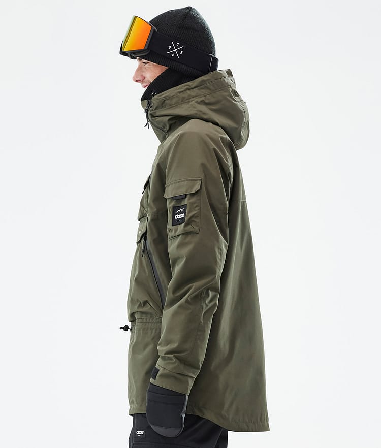 Akin Snowboard Jacket Men Olive Green, Image 6 of 8