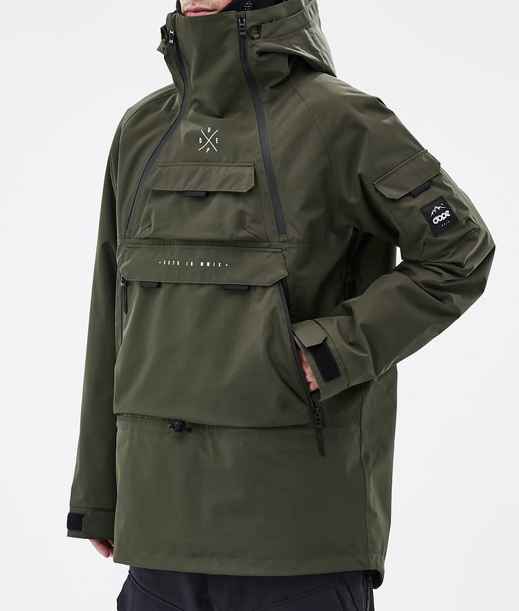 Akin Snowboard jas Heren Olive Green Renewed, Afbeelding 7 van 9