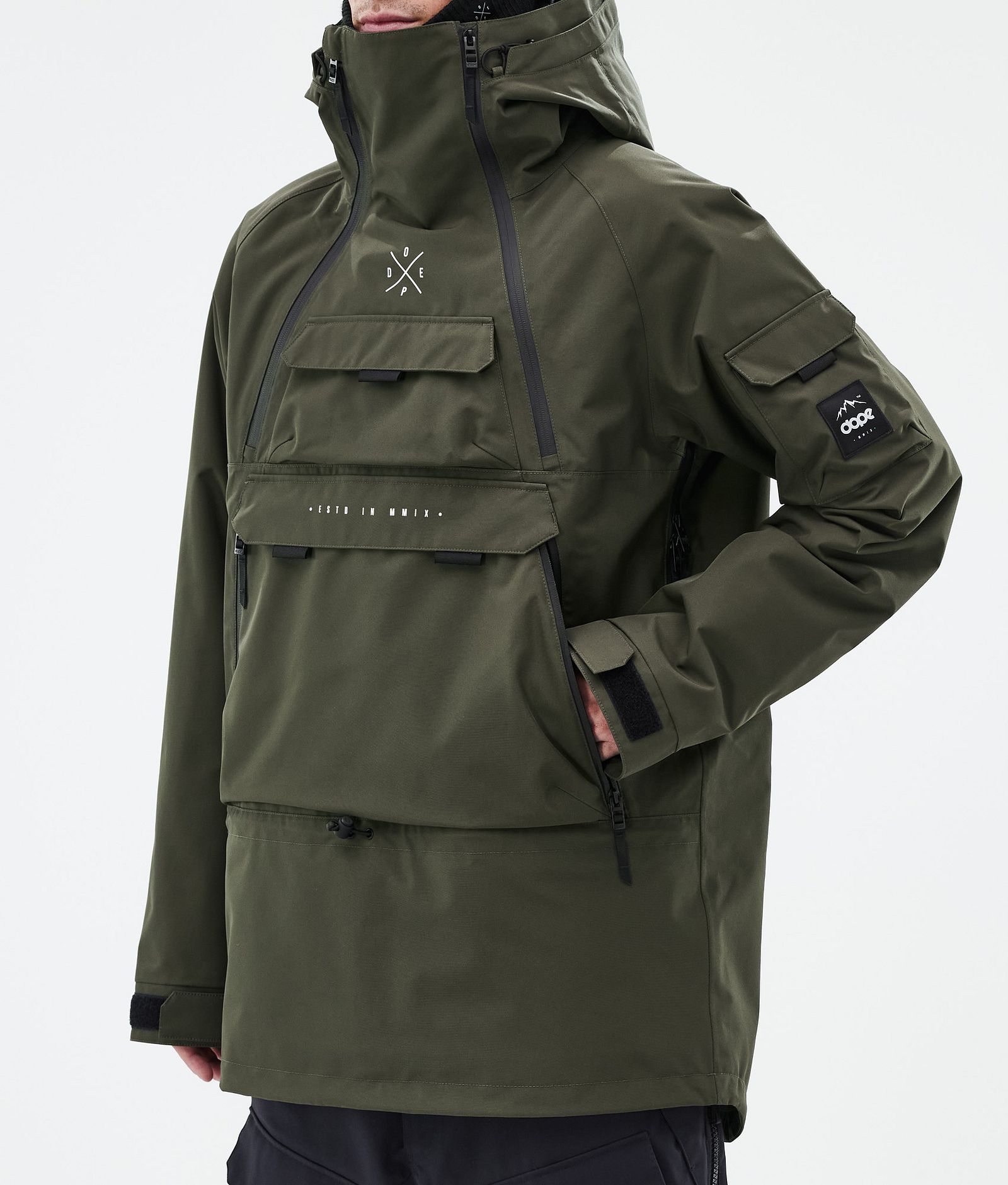 Akin Snowboard jas Heren Olive Green Renewed, Afbeelding 7 van 9