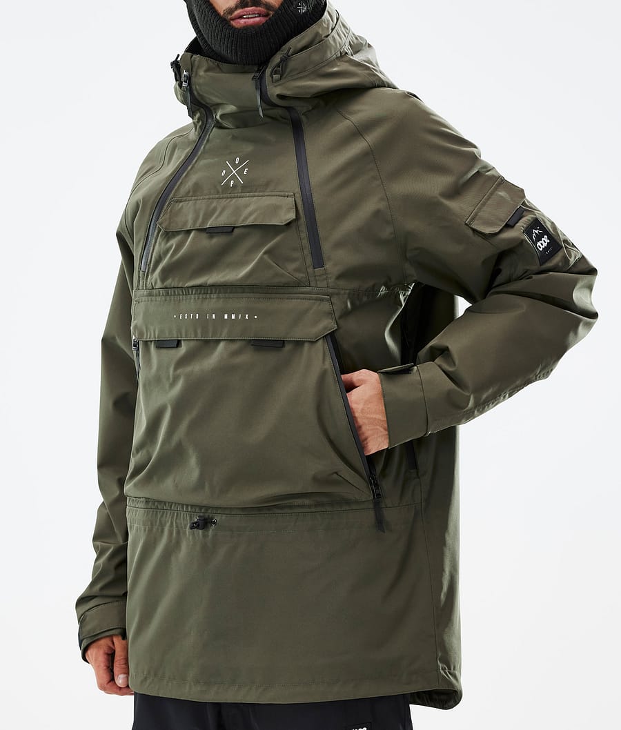 Akin Snowboard Jacket Men Olive Green