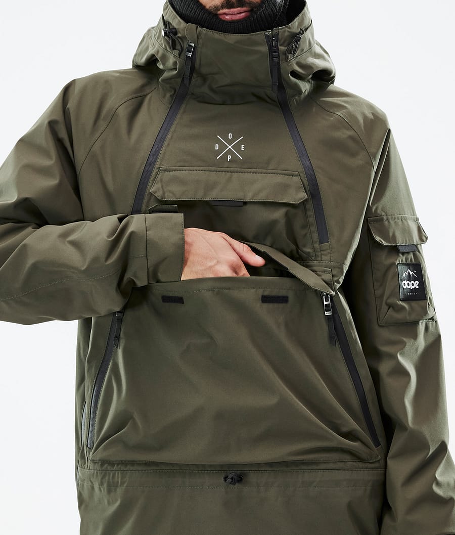 Akin Snowboard Jacket Men Olive Green