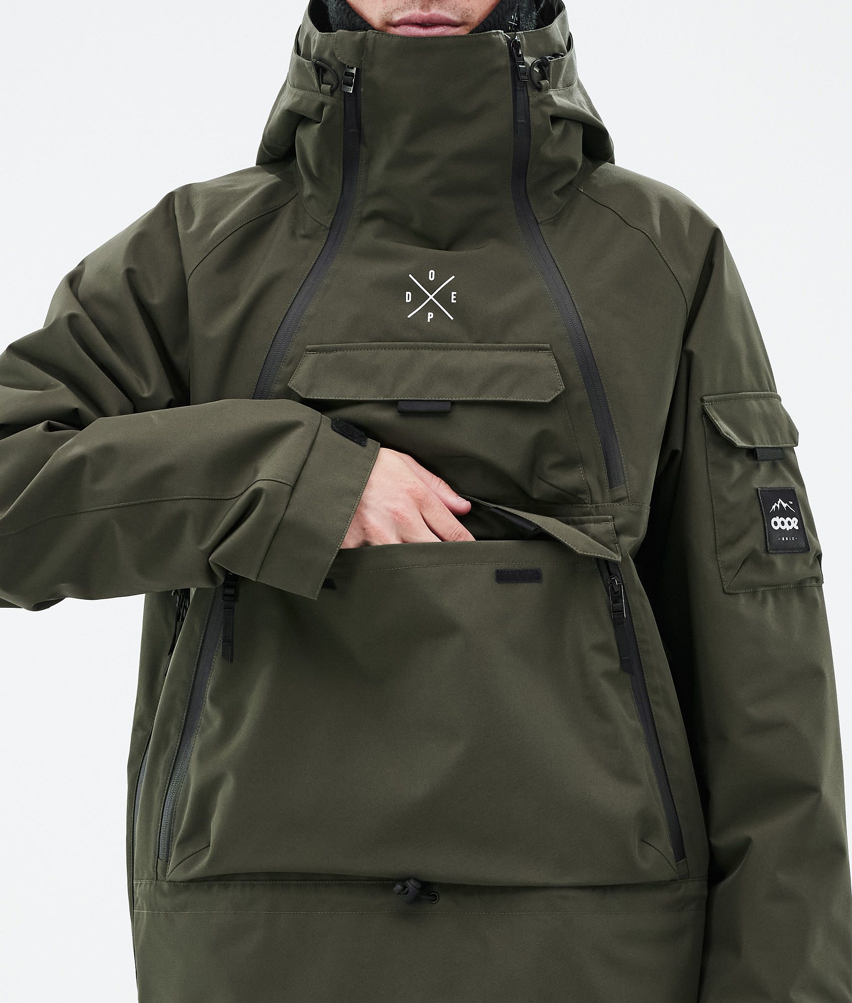 Dope Akin Men s Ski Jacket Olive Green