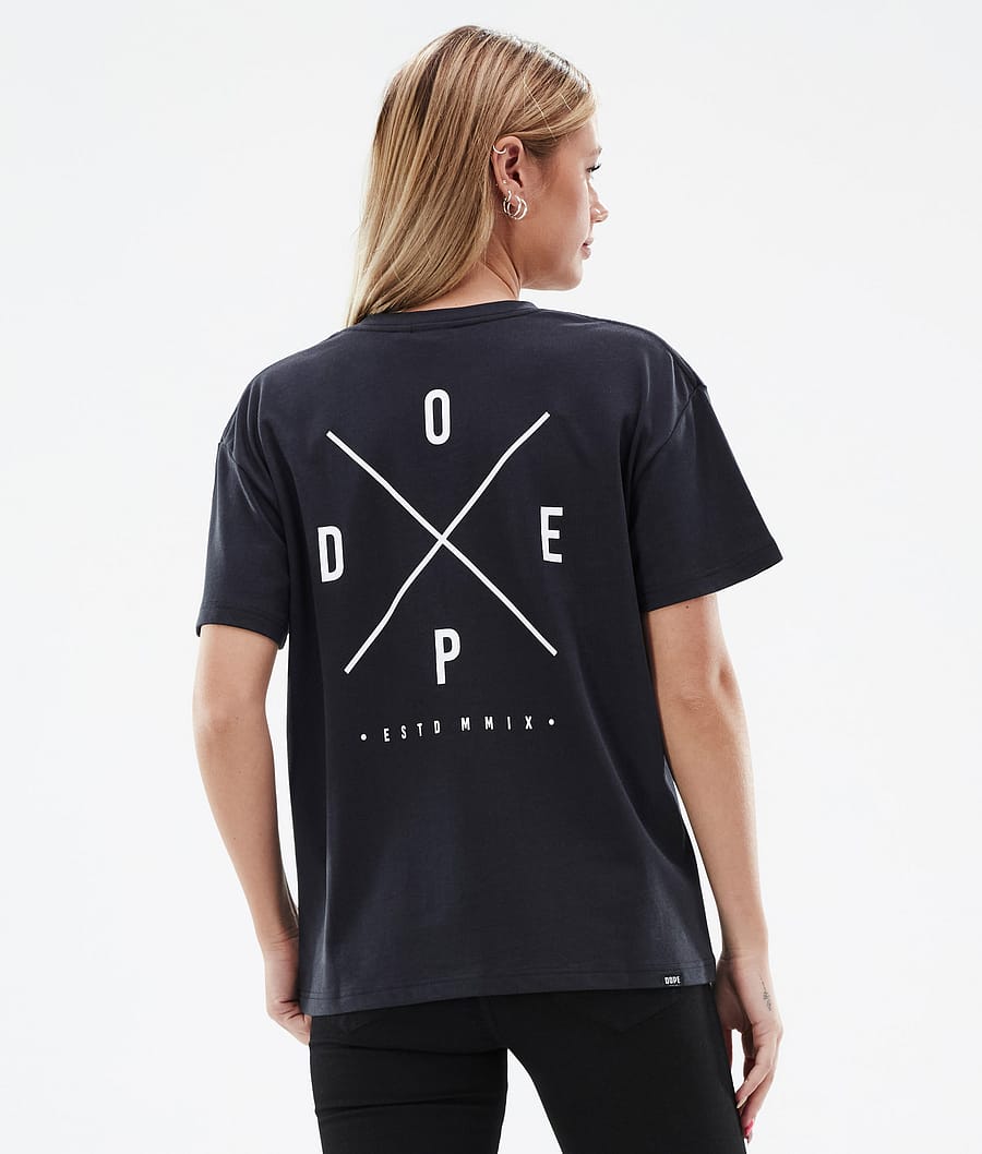Standard W T-shirt Kobiety 2X-Up Black