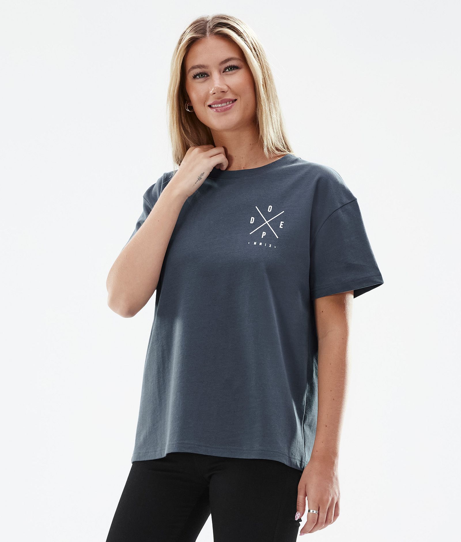 Standard W 2022 T-shirt Kobiety 2X-Up Metal Blue