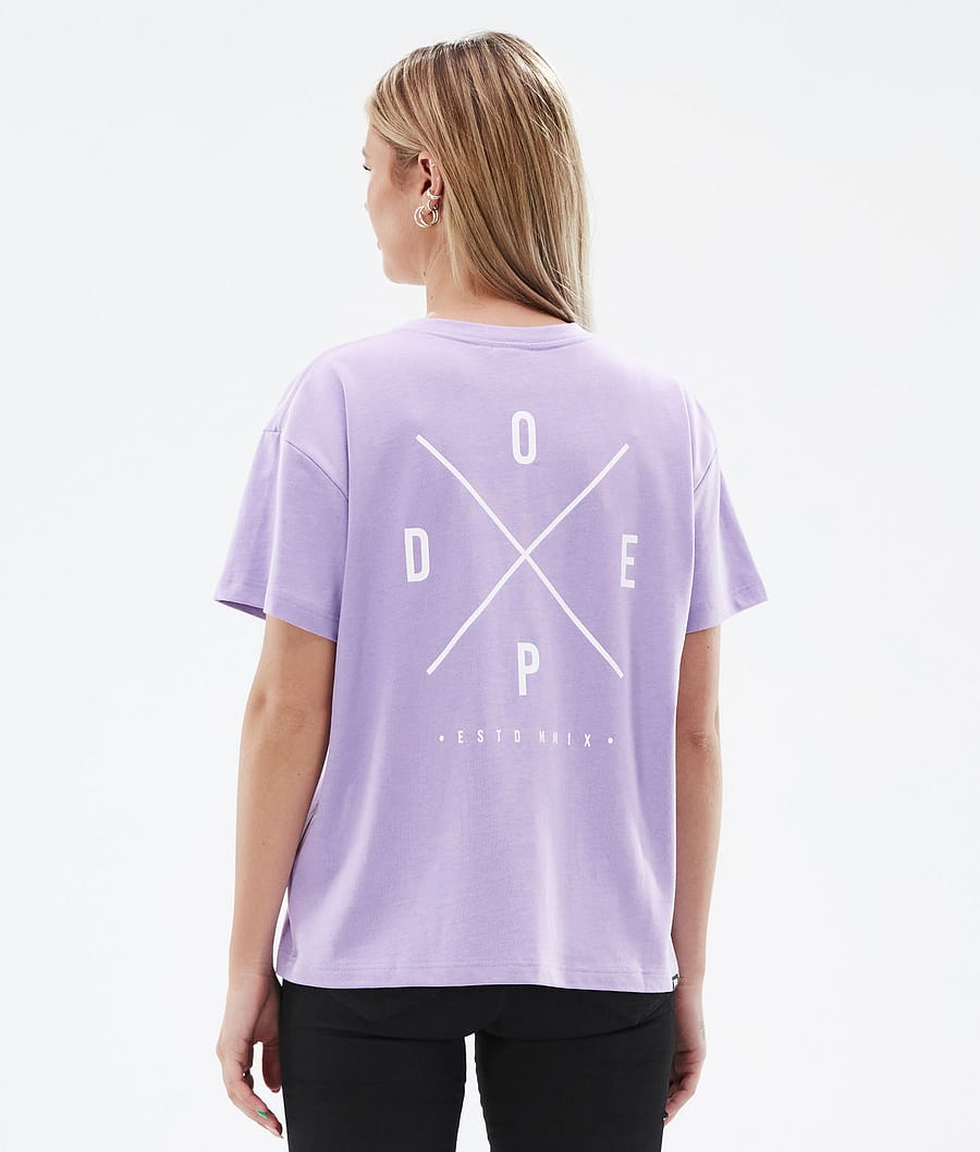 Standard W T-shirt Dames 2X-Up Faded Violet