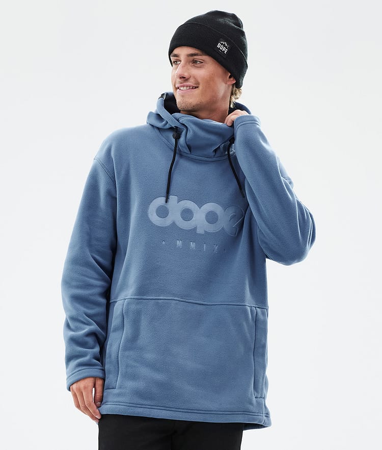 Dope Cozy II Pull Polaire Homme Blue Steel - Bleu
