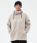 Cozy II Fleece-hoodie Herre Sand