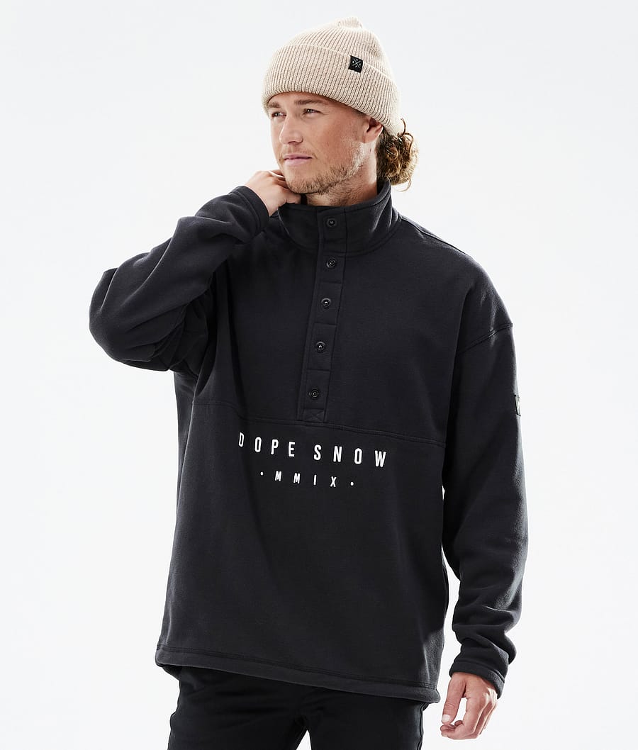 Comfy Fleece Sweater Men Black