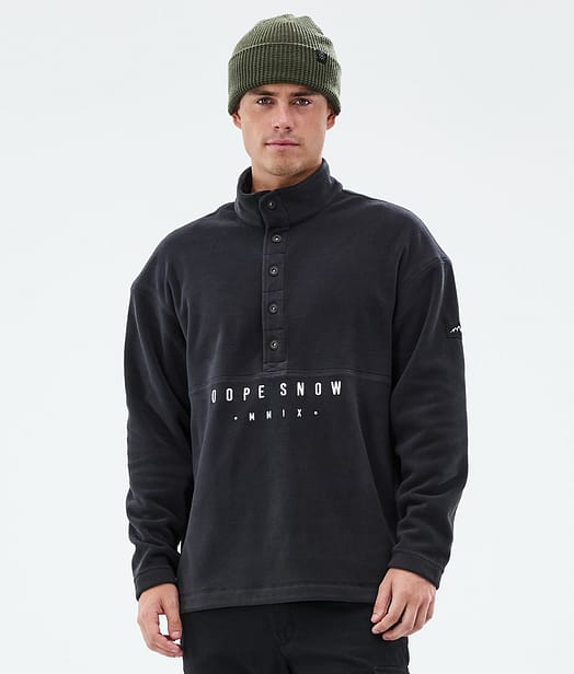 Comfy Fleece Sweater Men Black