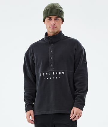 Comfy Fleecepullover Herren Black