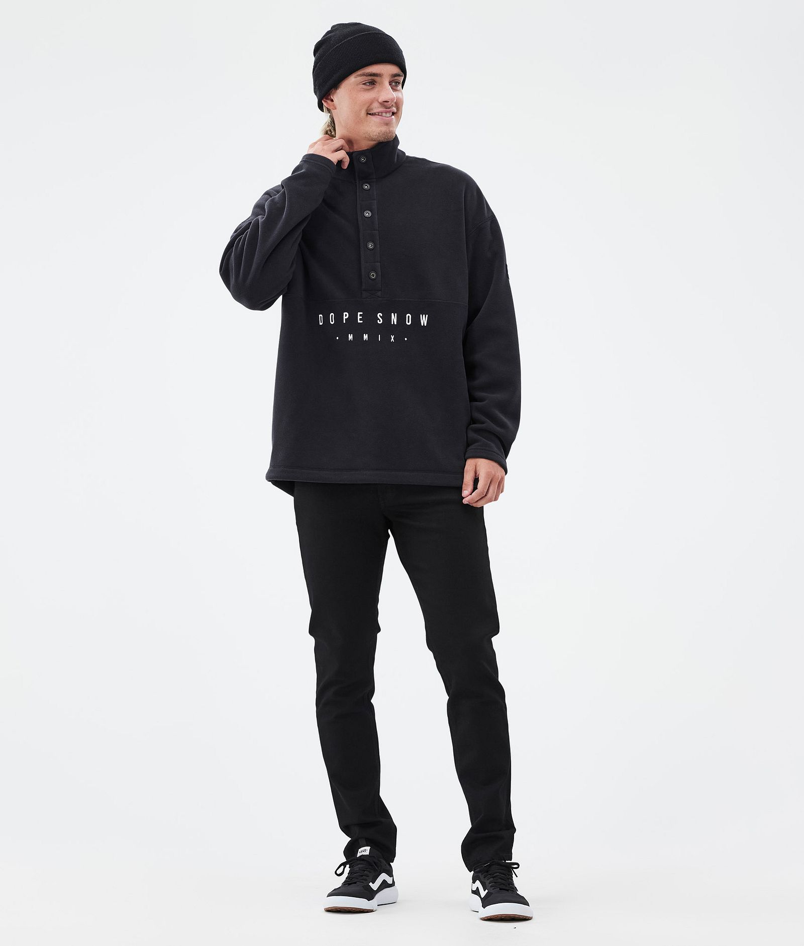 Comfy Fleece Sweater Men Black Renewed, Image 3 of 6