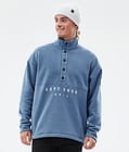 Comfy Fleece Sweater Men Blue Steel, Image 1 of 6