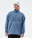 Comfy Fleece Sweater Men Blue Steel