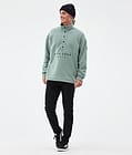 Comfy Fleecepullover Herren Faded Green, Bild 3 von 6