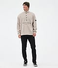 Comfy Fleecepullover Herren Sand/Black, Bild 3 von 6