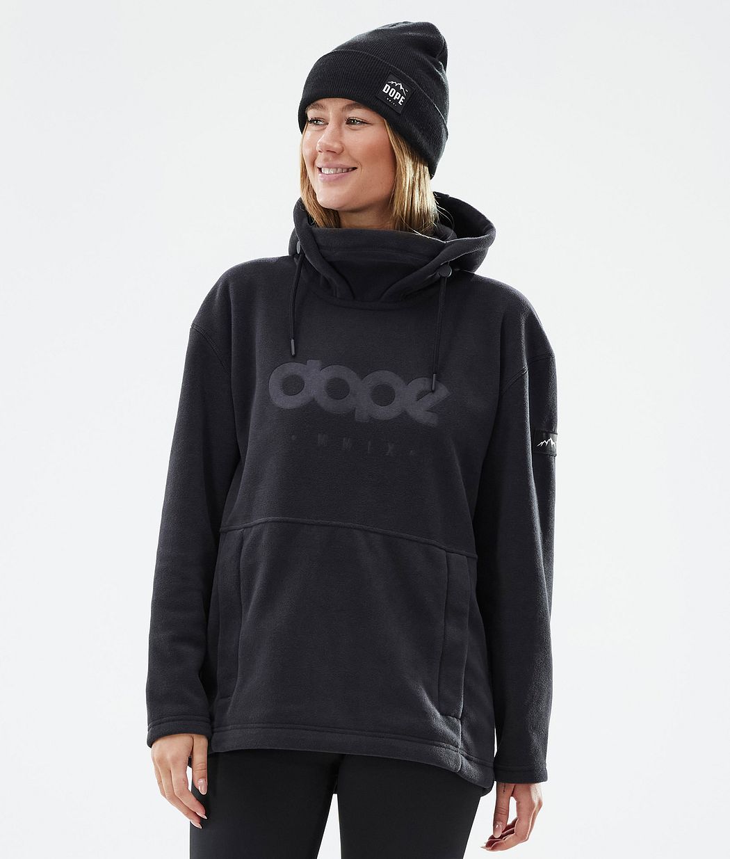 Cozy II W Pile con Cappuccio Donna Black