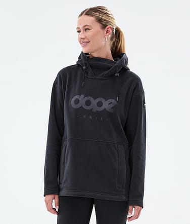 Cozy II W Fleece-hoodie Dame Black