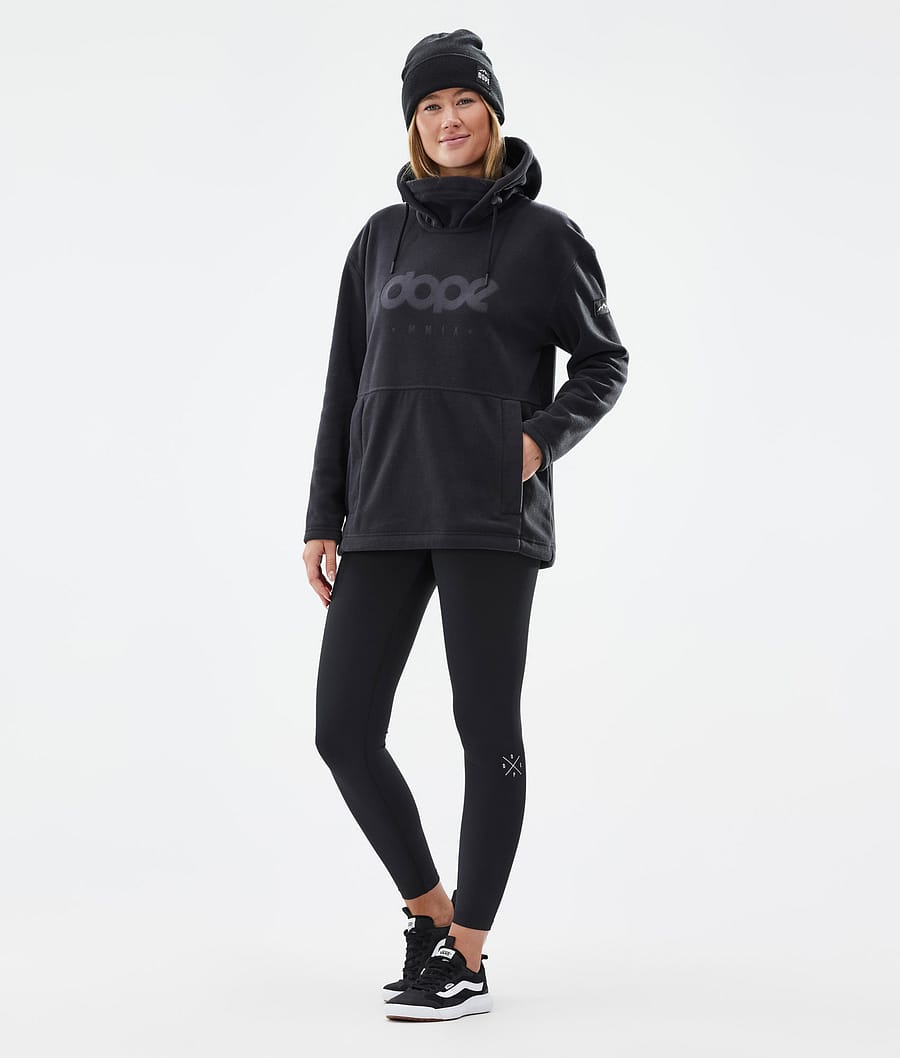 Cozy II W Pile con Cappuccio Donna Black