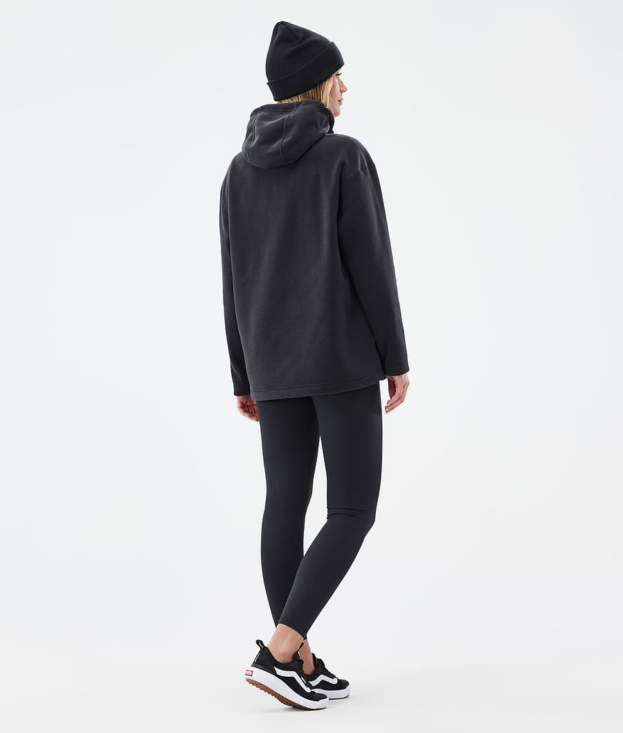 Cozy II W Pile con Cappuccio Donna Black